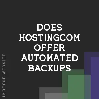 Does Hosting.com offer automated backups? Banners