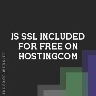 Is SSL included for free on Hosting.com? Banners