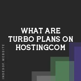 What are “Turbo“ plans on Hosting.com? Banners