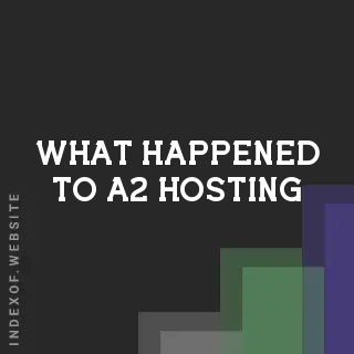 What happened to A2 Hosting? Banners