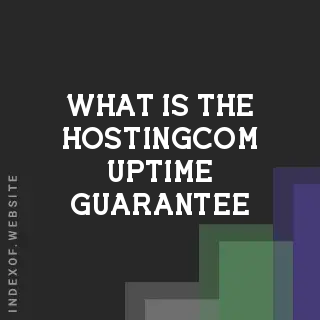 What is the Hosting.com uptime guarantee? Banners