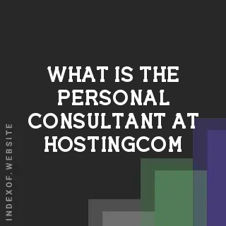 What is the “Personal Consultant“ at Hosting.com? Banners